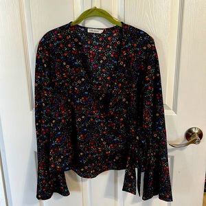Chloe & Katrie  wrapped around blouse